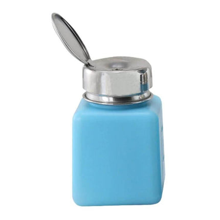 Best-40 100ml Alcohol Bottle For Clean Rooms And Labs - blue 100ml HDPE bottle with anti-static additive and stainless steel pump dispenser