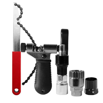 Bicycle Crank and Flywheel Maintenance Tool Set For Everyday Care - carbon steel three-in-one crank and flywheel repair tools with slip-resistant grip