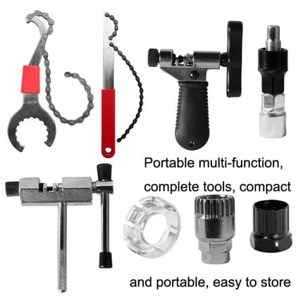 Bicycle Crank and Flywheel Maintenance Tool Set For Everyday Care - three-in-one carbon steel crank and flywheel tool set with grips