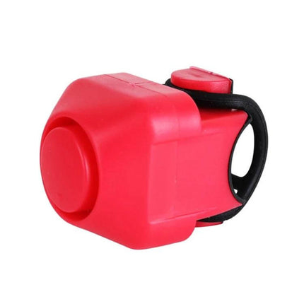 Bicycle Electric Horn With Bell Red Easy To Install No Battery compact red horn and bell combo for easy mounting on most bikes