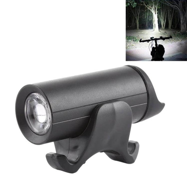 Bicycle Front Lamp With USB Charging For Night Riding compact USB-rechargeable front light, IPX5 splash-resistant, mounts to handlebars