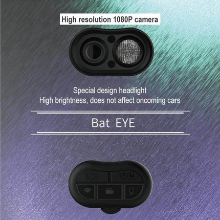 Bicycle Front Light With Built-In Speaker For Night Rides showing dual-lens headlight and control buttons, wide beam and USB rechargeable