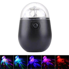 Bicycle Light With Rotating Stage Lighting Effect For Night Riding compact handlebar-mounted rotating disco light for evening commutes and parties