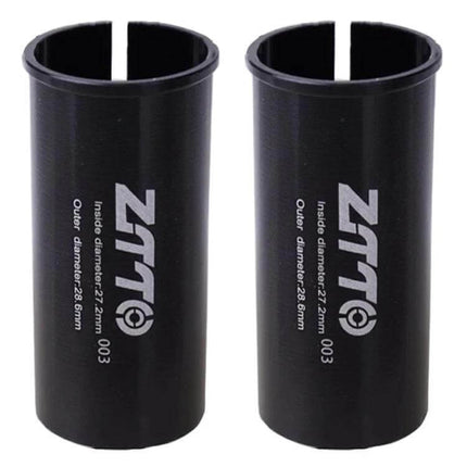 Bicycle Seat Post Conversion Sleeve Reducer For Multiple Diameters - Aluminum alloy sleeve pair for secure seatpost fit