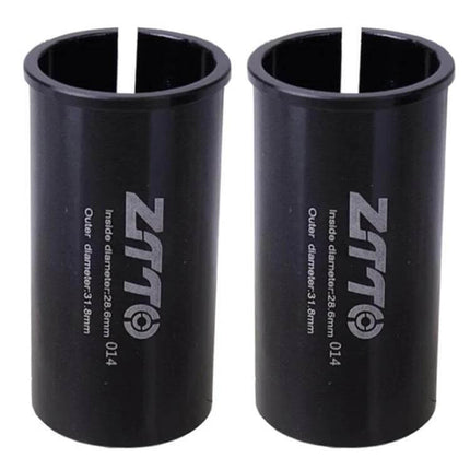 Bicycle Seat Post Conversion Sleeve Reducer Cover For Various Diameters 60mm aluminum alloy black pair