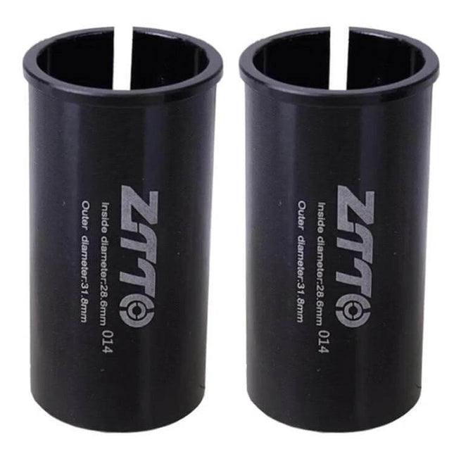 Bicycle Seat Post Conversion Sleeve Reducer Cover For Various Diameters 60mm aluminum alloy black pair