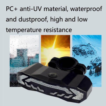 Bicycle Smart Brake Taillight Remote For Night Rides waterproof universal mount with signaling brake and anti-theft features