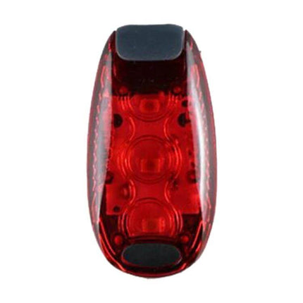 Bicycle Tail Light 5 LED Red For Night Cycling And Running compact clip-on red rear light for waist belt, bag, 5 LEDs visible for evening rides