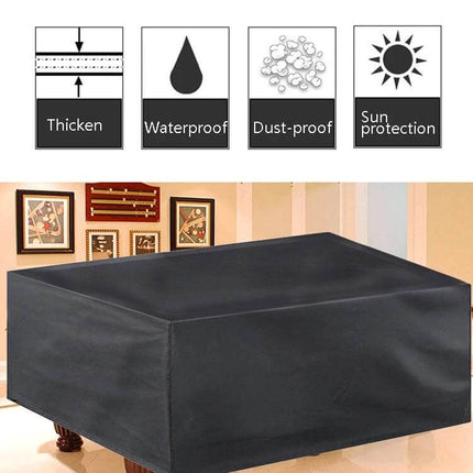 Billiard Table Dust Cover Water-Repellent For Everyday Protection - black oxford cloth waterproof dustproof sun protection cover