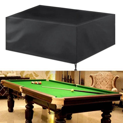 Billiard Table Dust Cover Water-Repellent For Everyday Protection - black oxford cloth cover protects table from dust, spills and sun