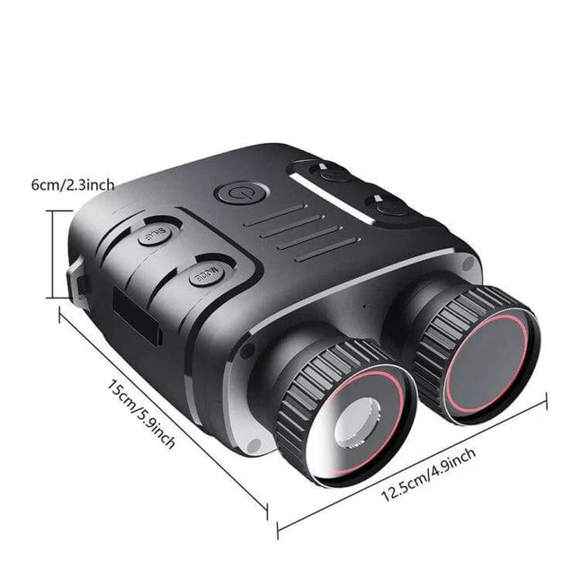 Binocular Night Vision Device For Outdoor Viewing Compact with 5x digital zoom, 25mm lenses and 850nm IR for night hunting, wildlife and camping use