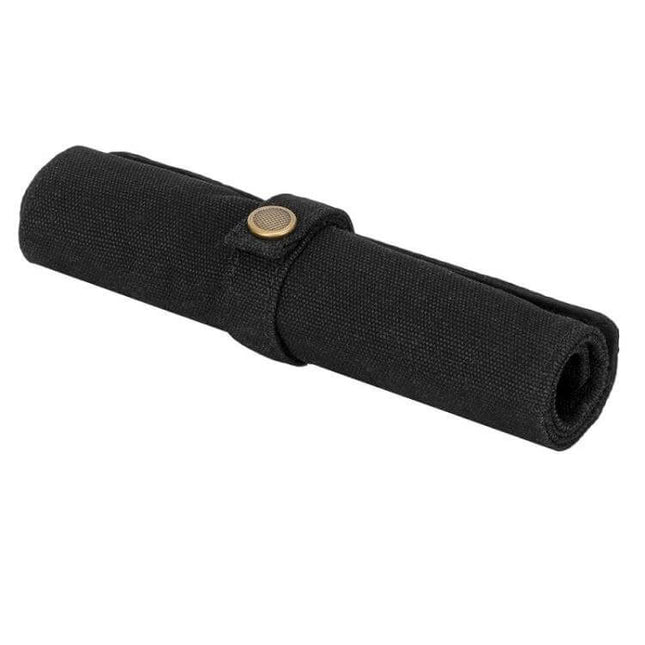 Nylon Canvas Watch And Strap Portable Storage Bag Blue - compact blue canvas roll pouch holds up to 5 watches or straps for travel and commuting