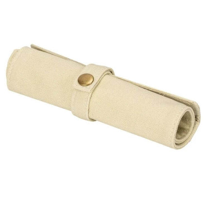 Nylon Canvas Watch And Strap Portable Storage Bag Blue rolled cotton canvas pouch holds up to 5 watches or straps for travel and commuting