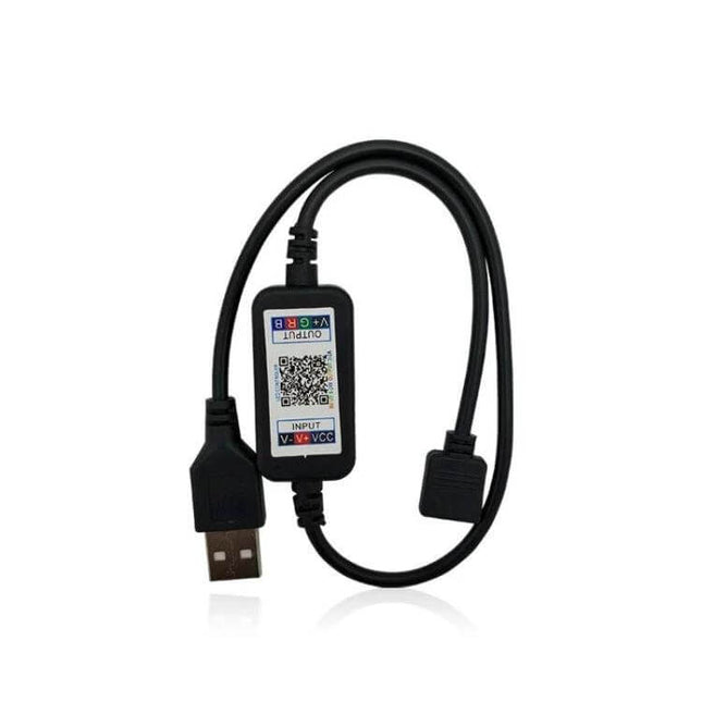 Bluetooth Light Controller For LED Lights App Controlled USB Bluetooth controller cable for app-controlled LED strip with music sync