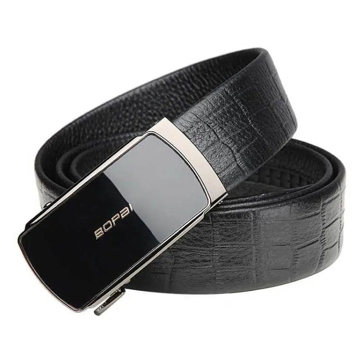 Bopai 13-121211 Crocodile Grain Automatic Buckle Belt Style 