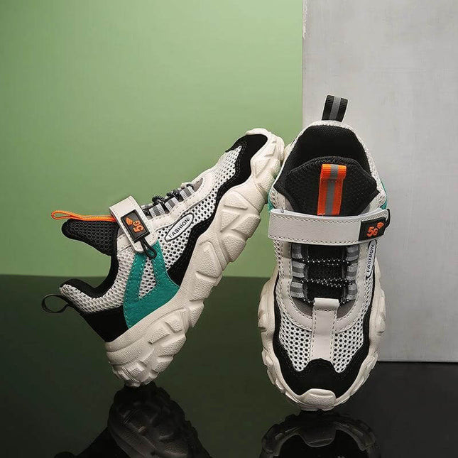 Boys Casual Shoes Breathable Mesh For Everyday Wear - breathable mesh upper, EVA sole, lightweight school and play sneakers