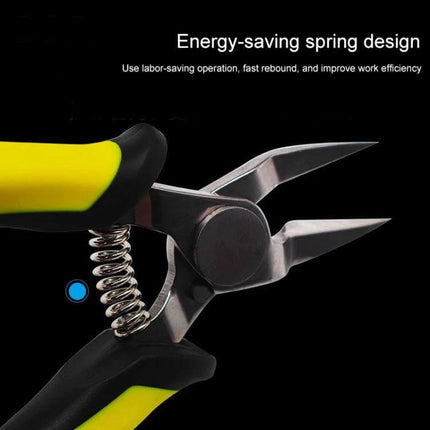 BR 130mm Wire Cable Cutter For Everyday Workshop Tasks compact precision blade with PVC handle and energy-saving spring design