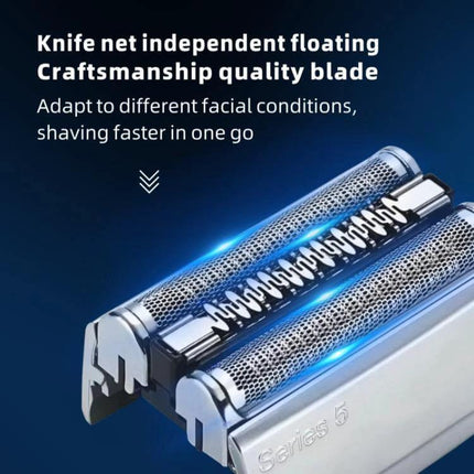 Braun Series 5 Replacement Shaver Head For Everyday Use - foil and cutter block assembly with independent floating knife net
