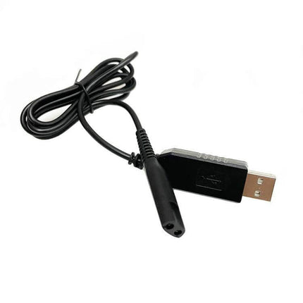 Braun Shaver USB Charging Cable Replacement For Daily Use – black USB-A to shaver charging cable compatible with S3 S5 S6 S7 S8 S9 series