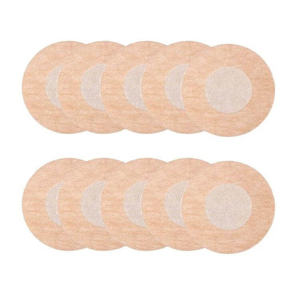 Breast Patch Disposable Invisible Breathable Flower - ultra-thin non-woven round nipple covers for strapless, backless and sheer garments, breathable and skin-friendly