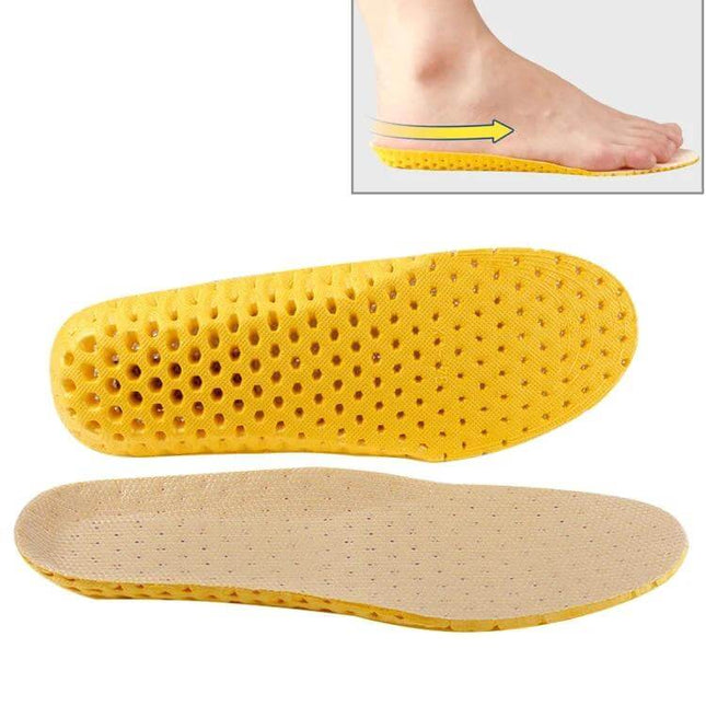Breathable Shock Absorbing Insoles For Men And Women EU 35 41 yellow perforated breathable EVA shock absorbing shoe insoles