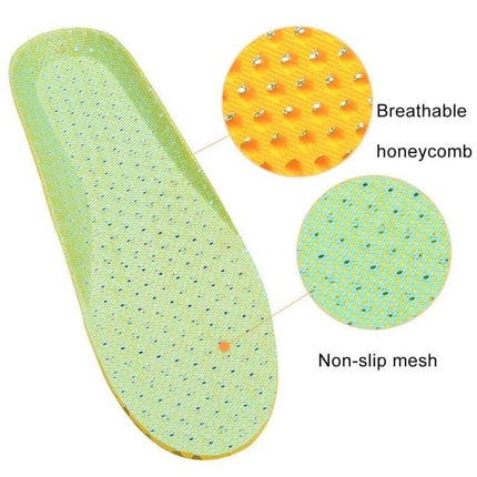 Breathable Shock Absorbing Insoles For Men And Women EU 35 41 green breathable honeycomb non-slip mesh insole for sneakers work shoes