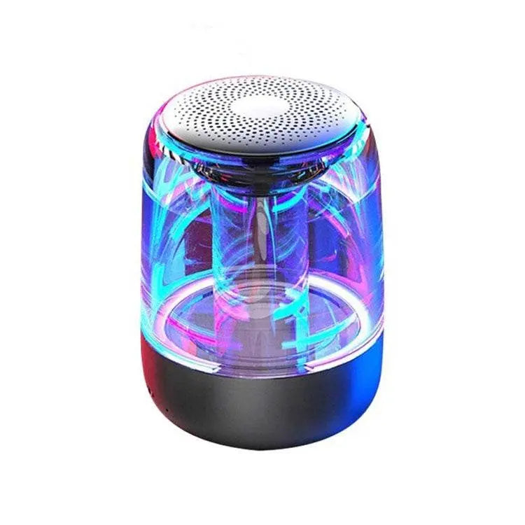 C7 Bluetooth 5.0 Speaker Transparent LED Luminous Subwoofer