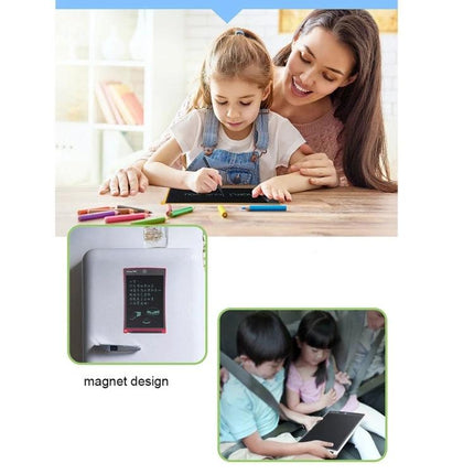 Howshow 8.5 Inch LCD Writing Tablet for Everyday Notes and Drawings - child drawing with parent, stylus and magnetic design, reusable note board