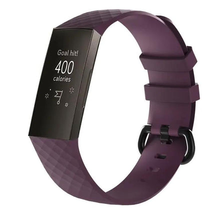 Diamond Silicone Watch Band For Fitbit Charge 3 210x18mm