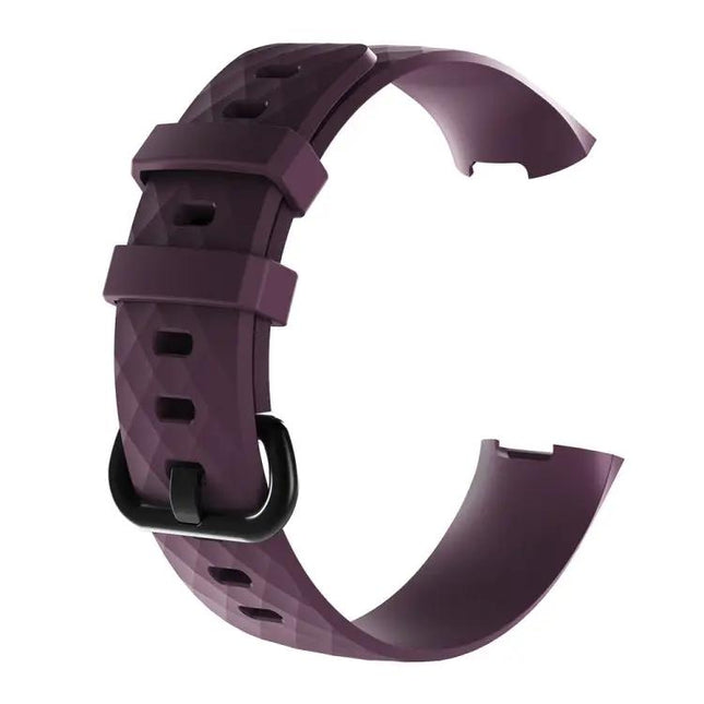 Diamond Silicone Watch Band For Fitbit Charge 3 210x18mm