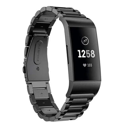 Stainless Steel Watch Band for Fitbit Charge 3, 18mm