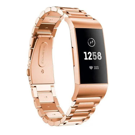 Stainless Steel Watch Band for Fitbit Charge 3, 18mm
