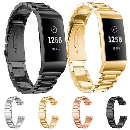 Stainless Steel Watch Band for Fitbit Charge 3, 18mm