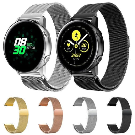 Magnetic Stainless Steel Mesh 20mm Watch Band For Galaxy