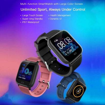 Essential Bracelet for Daily Health Tracking and Activity Monitoring on wrist showing step count, sleep and notification icons in multiple colors