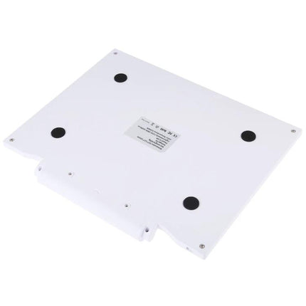 Adjustable Brightness A4 LED Drawing Light Pad for Artists showing white back with rubber feet and label