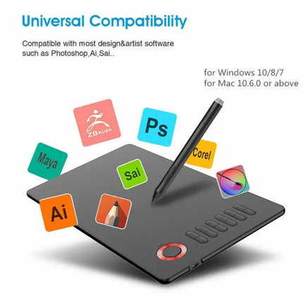 VEIKK A15 10x6 Inch Digital Drawing Graphic Tablet