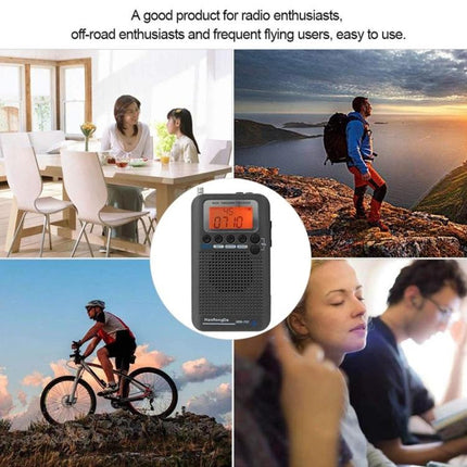 Portable Radio for Aircraft Band Reception and Everyday Use - compact handheld radio for pilots, travelers, hikers and home listening