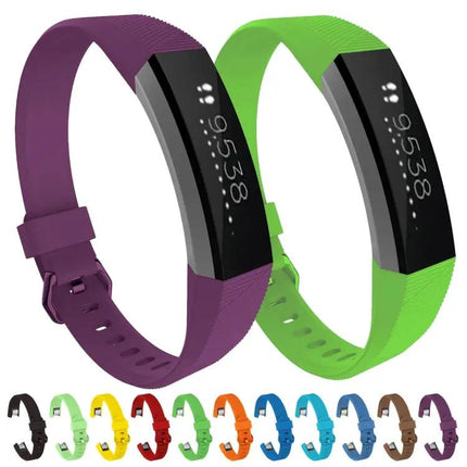 Replacement Silicone Watch Band For Fitbit Alta HR L Brown