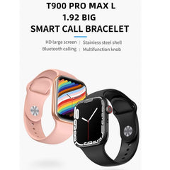 T900 PRO MAX L Waterproof Smart Watch with 1.92-Inch HD Display, Heart Rate, Blood Pressure, Oxygen Monitoring & Multiple Sports Modes