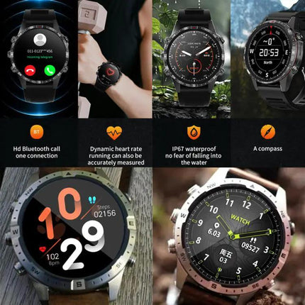 HAMTOD 1.6 Inch Waterproof Smartwatch for Calls and Daily Fitness Monitoring