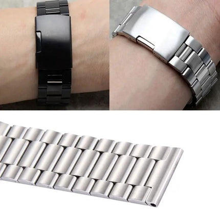 Fitbit Blaze Steel Watch Band Butterfly Buckle 3 Bead