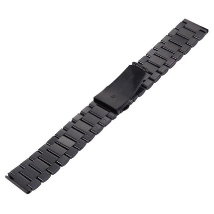 22mm Three Flat Buckle For Samsung Gear S2 Classic Smart Watch Butterfly Buckle 3 Beads Stainless Steel Watchband