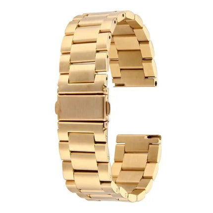 22mm Three Flat Buckle For Samsung Gear S2 Classic Smart Watch Butterfly Buckle 3 Beads Stainless Steel Watchband