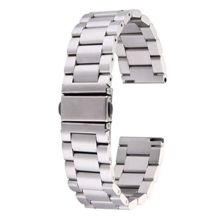 22mm Three Flat Buckle For Samsung Gear S2 Classic Smart Watch Butterfly Buckle 3 Beads Stainless Steel Watchband