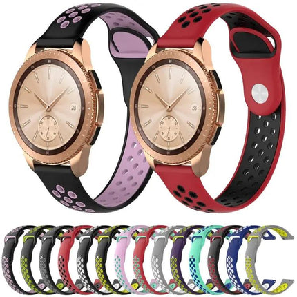 Double Color Silicone Watch Band For Galaxy Watch 42mm
