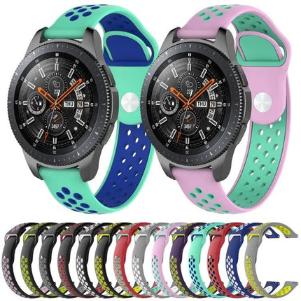 Double Color Silicone Watch Band For Galaxy Watch 46mm