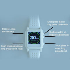 Smartwatch with Privacy Reading Feature, MP4 E-book, Music & Video Playback, Stopwatch, and Time Display - 4GB Capacity