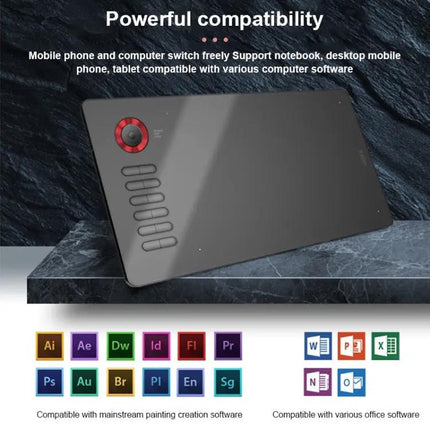 VEIKK A15PRO 10x6 Inch Graphic Tablet for Digital Drawing