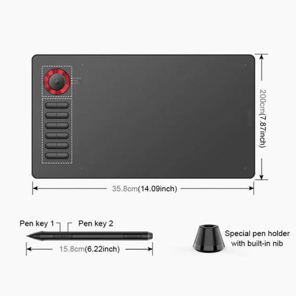 VEIKK A15PRO 10x6 Inch Graphic Tablet for Digital Drawing
